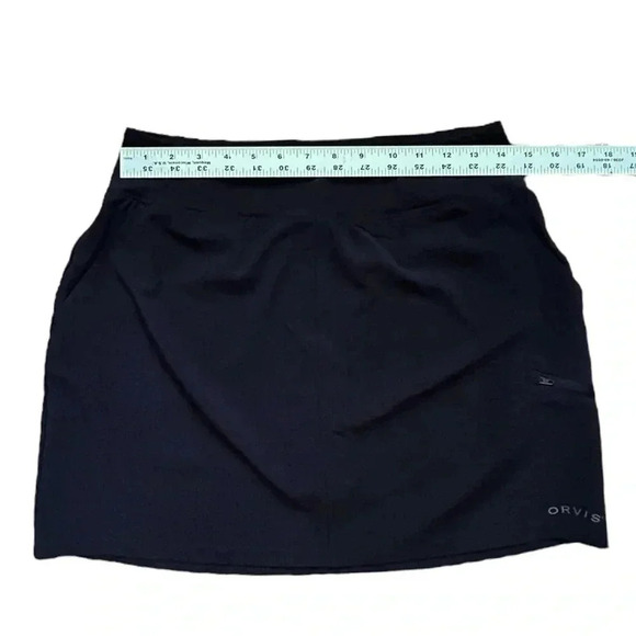 ORVIS Black Skort sz S Lightweight Polyester/Spandex Pockets Athleisure Sporty - Picture 4 of 10